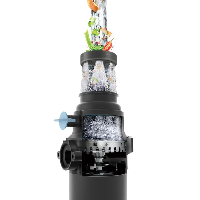 Alt view image 6 of 7 - Prep Series Disposer 1/2 Horsepower Continuous Feed Garbage Disposal featuring Fast Track Technology, Power Cord Included, GT50C