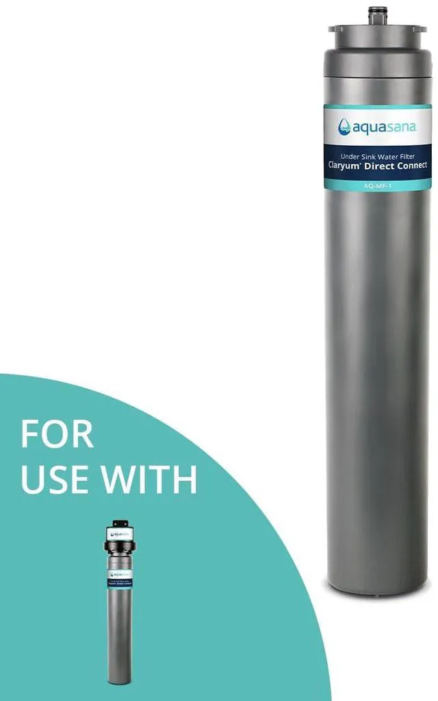 Alt view image 2 of 7 - AQ-MF-1-R Replacement Filter | Claryum Direct Connect For AQ-MF-1 Under Sink System | WQA Certified | Reduces 99% of 78 Contaminants | Easy Filter Changes | 6-Month Filter