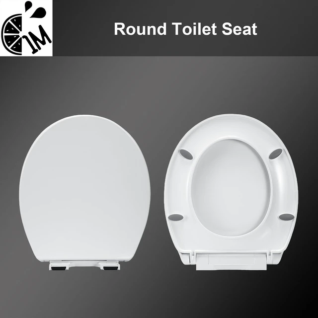 Alt view image 5 of 6 - Family Toilet Seat, Patented Slow Close & Quick Releasing Technology, Anti-Wiggling, Easy to Install and Clean, Standard Round with Adult Seat Only (1 Piece)