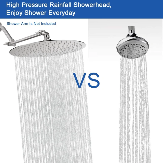 Alt view image 6 of 7 - Rain Shower Head, Ultra-Thin Design-Pressure Boosting, Awesome Some Experience, High Flow Stainless Steel Rainfall Head (16 Inch, Brushed Nickel)