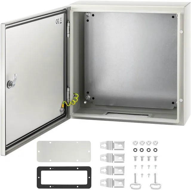 Main image of NEMA Steel Enclosure, 20 x 20 x 6'' NEMA 4X Steel Electrical Box, IP66 Waterproof & Dustproof, Outdoor/Indoor Electrical Junction Box, with Mounting Plate