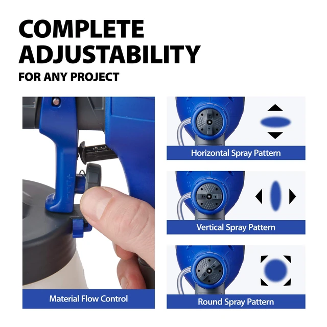 Alt view image 3 of 7 - Quick Finish HVLP Paint Sprayer for Crafts and DIY Projects Compact HVLP spray gun is designed for crafts, furniture and smaller finishing projects