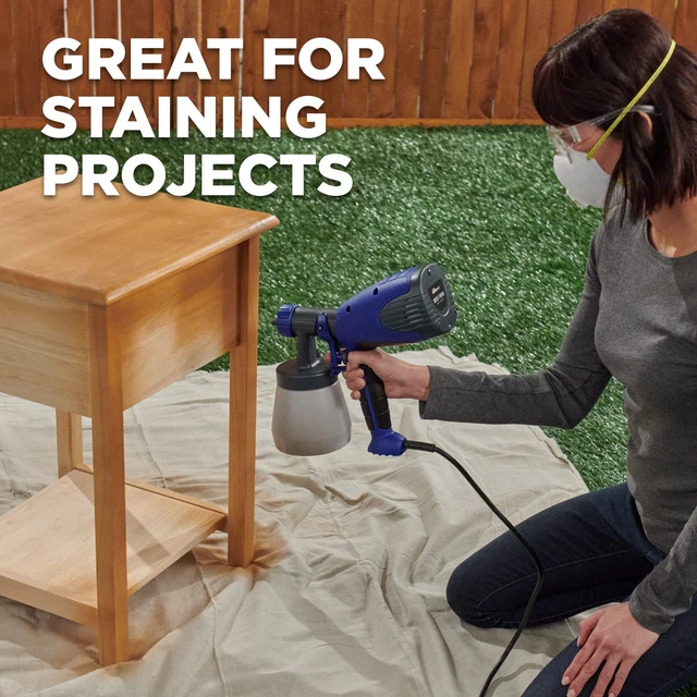 Alt view image 2 of 7 - Quick Finish HVLP Paint Sprayer for Crafts and DIY Projects Compact HVLP spray gun is designed for crafts, furniture and smaller finishing projects