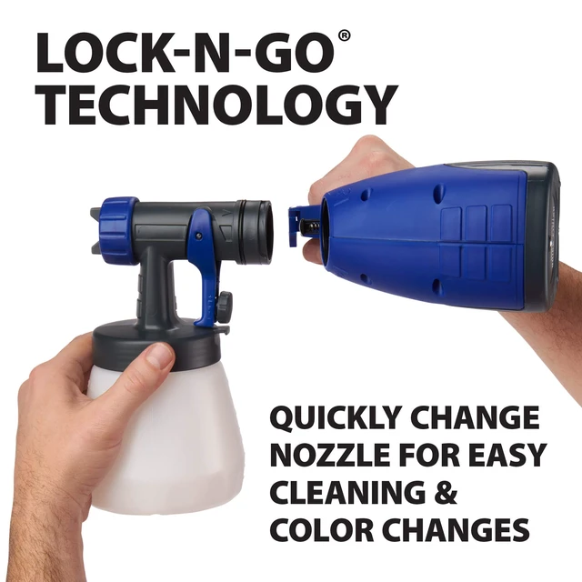 Alt view image 5 of 7 - Quick Finish HVLP Paint Sprayer for Crafts and DIY Projects Compact HVLP spray gun is designed for crafts, furniture and smaller finishing projects