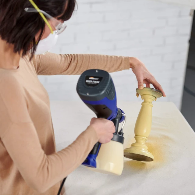 Alt view image 7 of 7 - Quick Finish HVLP Paint Sprayer for Crafts and DIY Projects Compact HVLP spray gun is designed for crafts, furniture and smaller finishing projects