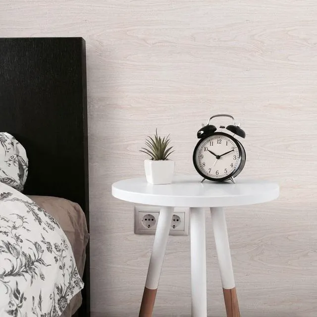 Alt view image 3 of 7 - White Wood Wallpaper Wood Grain Contact Paper for Cabinet23.6393 Natural Wood Grain Texture,Vinyl Waterproof Countertop Drawer,Self-Adhesive Wallpaper for Kitchen Funiture Easy Install/Clean