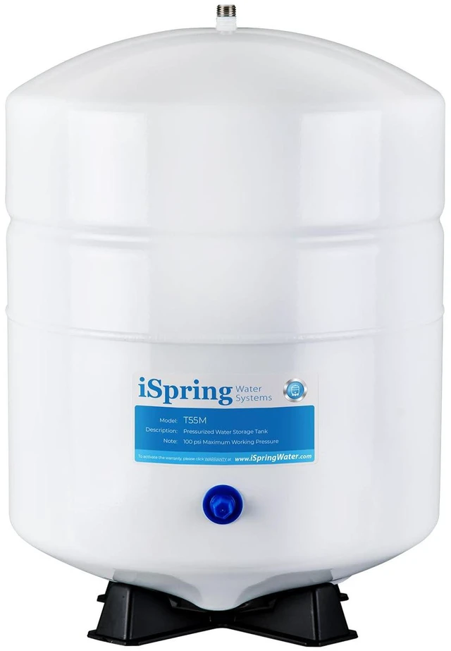 Main image of T55M 5.5 Gallon Residential Pre-Pressurized Water Storage Tank for Reverse Osmosis (RO) Systems, White