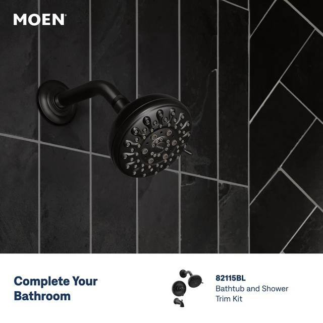 Alt view image 5 of 5 - Idora Matte Black Two-Handle Centerset Bathroom Sink Faucet with Drain Assembly, 84115BL