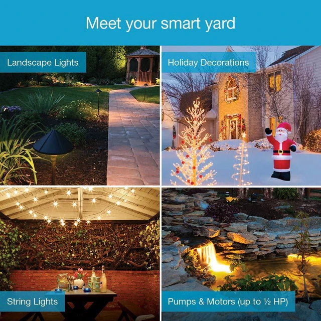 Alt view image 2 of 7 - Caseta Smart Outdoor Plug & Remote for Lights (Smart Hub Required) Smart Outdoor Plug for Patio, Backyard, Outdoor Lights, Waterproof, Built to last, All year round timer, P-PKG1OUT-BL, Black