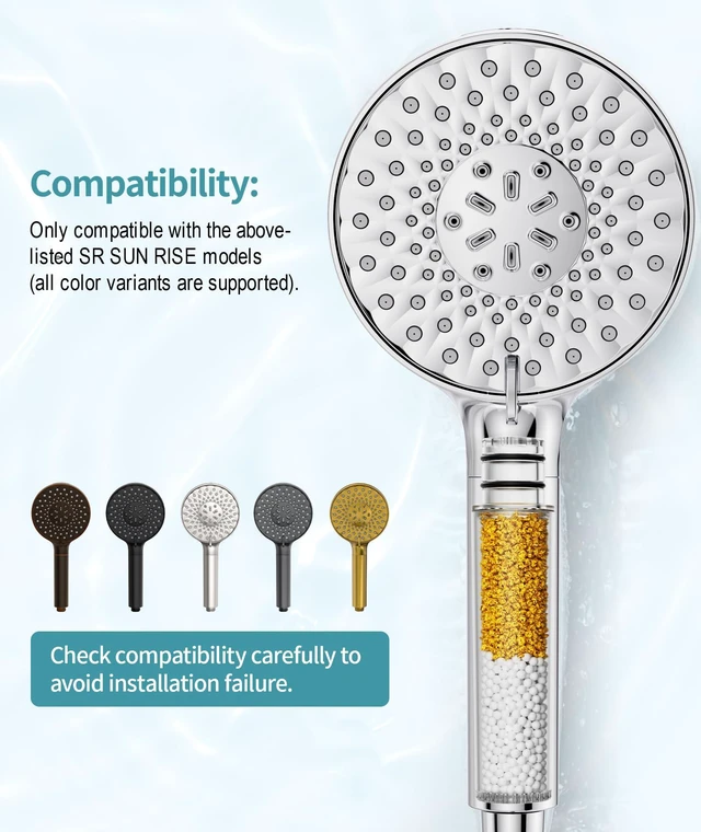 Alt view image 4 of 7 - Shower Filter for Handheld Shower Head, NSF Certified 8 Pack Replacement Filters for Hard Water Remove Chlorine and Harmful Substances Only Fits Shower Head