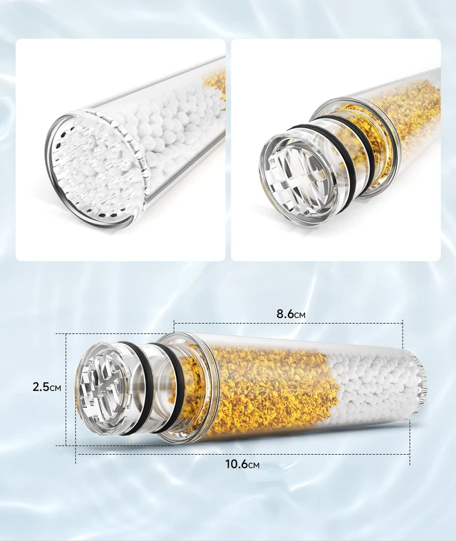 Alt view image 7 of 7 - Shower Filter for Handheld Shower Head, NSF Certified 8 Pack Replacement Filters for Hard Water Remove Chlorine and Harmful Substances Only Fits Shower Head