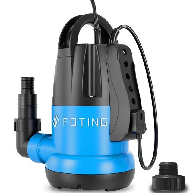 Main image of Sump Pump 1HP Clean/Dirty Submersible Water Pump,4600GPH Utility Pump Thermoplastic Electric Portable Transfer Water Pump for Swimming Pool Pond Basement with 10ft Power Cord,Auto