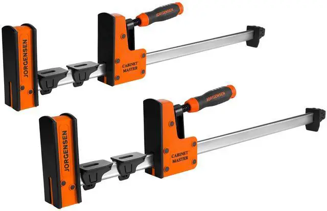 Main image of 24-Inch Parallel Clamps, 2-Pack Bar Clamps, 2200 lbs Load Limit Heavy-Duty Wood Clamps, Cabinet Master Bar Clamps for Woodworking Glue-Up, Quick Release, Spreader Function