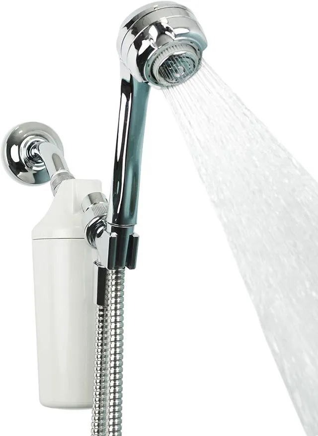 Main image of Shower Filter | Chrome Handheld Wand 3-Setting Head | AQ-4105CHR-E Dermatologist-Recommended | Soften Skin & Hair | Coconut Shell Carbon | KDF Media | 3 Shower Head Settings | 10K Gal