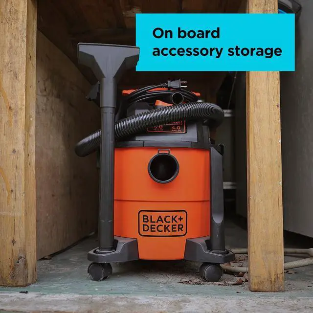 Alt view image 7 of 7 - Shop Vacuum Wet and Dry, 4 Gallon 3-in-1 Portable Shop Vac with Accessories, Workshop, Garage, Home and Car Vacuum Cleaner, 3 HP(BDXV18301P-4A)