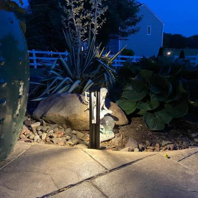 Alt view image 2 of 7 - 6-Pack 3W LED Low Voltage Path Lights Aluminum 3000K Black Landscape Pathway Lights, Outdoor Landscape Lighting for Driveway, Garden, 12-24V AC/DC, ETL, IP65 Waterproof, Warm White