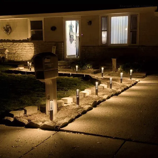 Alt view image 7 of 7 - 6-Pack 3W LED Low Voltage Path Lights Aluminum 3000K Black Landscape Pathway Lights, Outdoor Landscape Lighting for Driveway, Garden, 12-24V AC/DC, ETL, IP65 Waterproof, Warm White