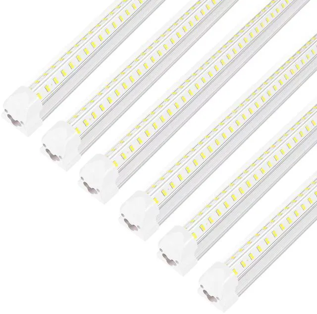 Main image of 3FT Led Shop Light,3FT Lights 36W 6500K 5000LM Daylight,Led Shop Lights 110V Linkable Clear Cover Integrated V-Shape for Shop Garage Warehouse Workshop Commercial Bay Lighting(6-Pack)
