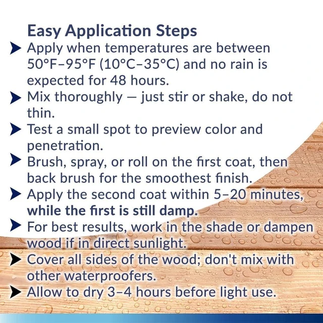 Alt view image 3 of 7 - Marine Waterproof Wood Sealer and Stain, Natural, 1 Gallon
