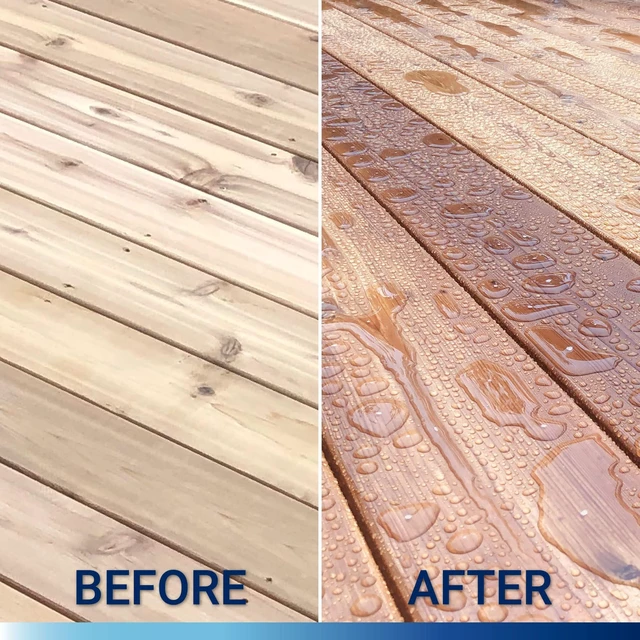 Alt view image 5 of 7 - Marine Waterproof Wood Sealer and Stain, Natural, 1 Gallon