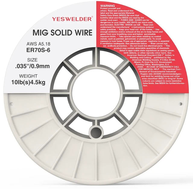 Alt view image 7 of 7 - MIG Welding Wire, ER70S-6 Carbon Steel MIG Solid Wire solid-wire spool, gas-shielded welding applications