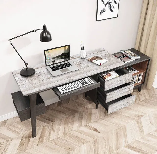 Alt view image 3 of 7 - Heroad Contact Paper Peel and Stick Wallpaper Wood Grain Contact Paper for Cabinets Countertop Waterproof Removable Wallpaper Self Adhesive Decorative Shiplap Papel Tapiz para Pared 17.7''x78.7''