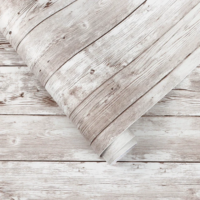 Main image of Heroad Contact Paper Peel and Stick Wallpaper Wood Grain Contact Paper for Cabinets Countertop Waterproof Removable Wallpaper Self Adhesive Decorative Shiplap Papel Tapiz para Pared 17.7''x78.7''