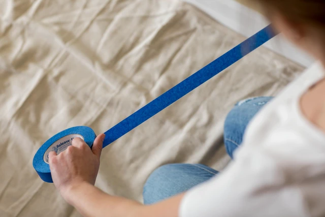 Alt view image 6 of 7 - Clean Release Blue Painters Tape, Masking Tape for Paint Projects, 1.5 in (1.41 in x 60 yd) 16-Pack, 284373