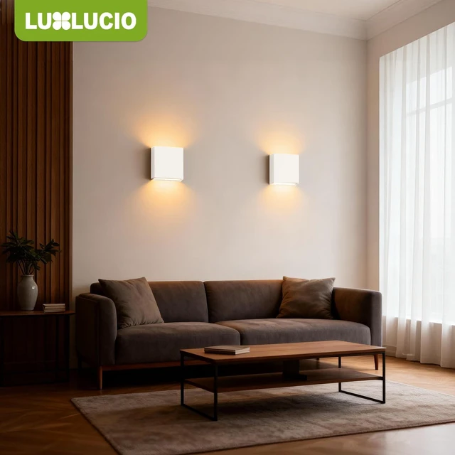 Alt view image 6 of 7 - 2 Pack Indoor Outdoor White Up and Down LED Wall Light, Modern Bedroom/Porch Wall Lamp, IP65 Waterproof, 5%-100% Dimmable 18W 1620lm, 5CCT (2700K-5000K), CRI90+, 120V-277V