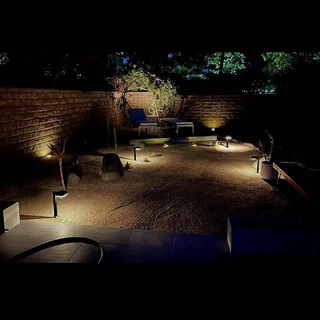 Alt view image 6 of 7 - Solar Pathway Lights 300LM 2-in-1 Warm White & Daylight Modes Black Waterproof Led, for Sidewalk/Driveway/Walkway, Auto Dusk-To-Dawn, Durable Outdoor Landscape Lighting, 6 Pack