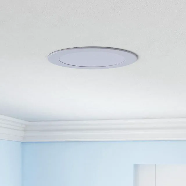 Alt view image 2 of 7 - 6 Inch Canless LED Recessed Lighting with Night Light, 6 Pack Sync & Reset, Dimmable, 2700K-5000K Selectable, Wafer Downlight, Soffit, 12W 1050LM, ETL & Energy Star, IC rated