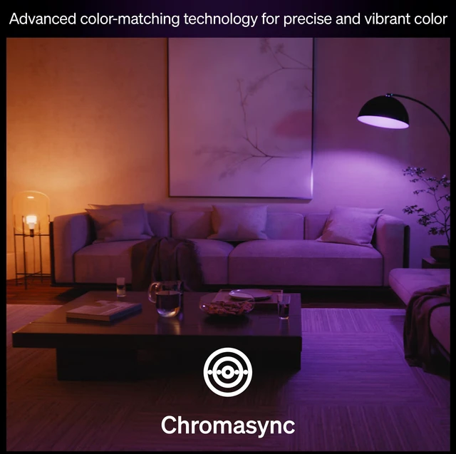 Alt view image 6 of 7 - Smart LED A19 Bulb, 2-Pack White Color Ambiance, Full Spectrum Light 1000K-20000K, 810 Lumens, Dimmable, Works with Alexa, Google& Apple Home