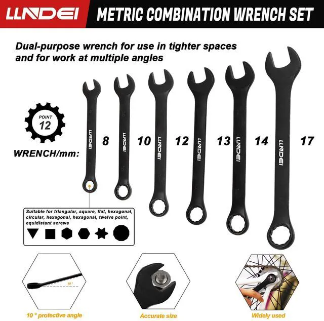 Alt view image 7 of 7 - 1/2" Impact Socket Wrench Set: 49Pcs Tool Wrench Set, CR-V, Metric Combination Wrenches (8-17mm), Deep Sockets(8-24mm), Spark Plug Socket(16,21mm), Household&Automotive Repairing