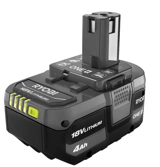 Main image of ONE+ 18V Lithium-Ion 4.0 Ah Rechargeable Battery, ABS Plastic, Up to 3X Runtime vs 1.5Ah, LED Fuel Gauge, Black, PBP005