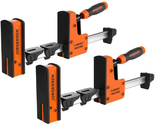 Main image of 12-Inch Parallel Bar Clamps, 2-Pack Cabinet Master Bar Clamps Heavy-Duty Wood Clamps, Clamps for Woodworking Glue-Up, 2200 lbs Clamping Force, Quick Release, Spreader Function