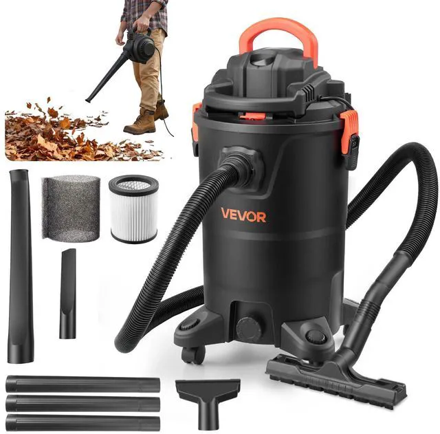 Main image of 3-in-1 Shop Vac, 8 Gallon Wet Dry Shop Vacuum, 4.5 Peak HP Portable Vacuum Cleaner with Blower, Dual-Filter, 950W Input Power, 1.25in x 7ft Hose, 9.8ft Cord for Jobsite, Workshop, Garage, Home
