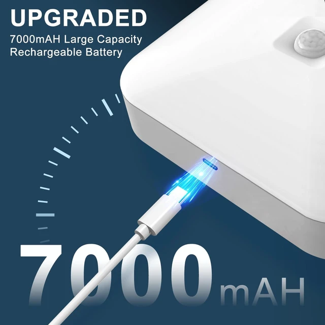 Alt view image 3 of 6 - Rechargeable Motion Sensor Ceiling Light with Remote, 3000K-6000K 3 Pack Wireless, Battery Operated, Motion Activated, Indoor Use for Closet, Shower, Hallway, Garage, Pantry, Stair and Bathroom