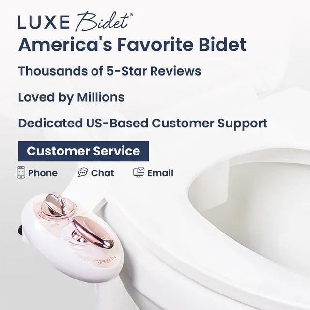 Alt view image 7 of 7 - NEO 320 - Warm Water Bidet Attachment for Toilet Seat, Rose Gold Non-Electric, Warm Water, Dual Nozzle, Self-Cleaning, Adjustable Water Pressure, Rear & Feminine Wash