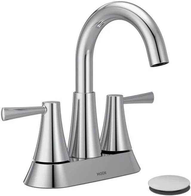 Main image of 84022 Ronan Chrome 2-Handle Centerset Bathroom Faucet with Drain
