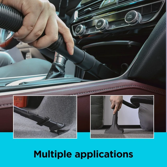 Alt view image 4 of 7 - Shop Vacuum Wet and Dry, 3 Gallon 3.0 Peak HP, 3-in-1 Portable Corded Shop Vac with Accessories, Vacuum Cleaner for Home, Pet and Car(BDXV18910P-3)