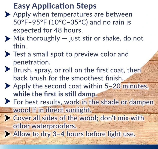 Alt view image 3 of 7 - Marine Ready Mix Wood Sealer and Stain, Coastal Gray, 1 Gallon Waterproofer & Stain, Water-Based, Ultra-low VOC formula, For high-moisture areas, Protects wood docks, decks & piers