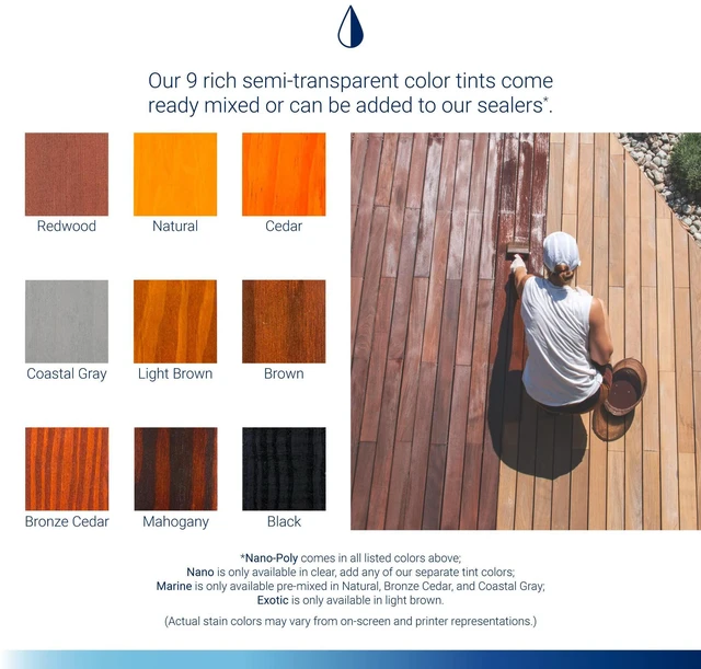 Alt view image 4 of 7 - Marine Ready Mix Wood Sealer and Stain, Coastal Gray, 1 Gallon Waterproofer & Stain, Water-Based, Ultra-low VOC formula, For high-moisture areas, Protects wood docks, decks & piers