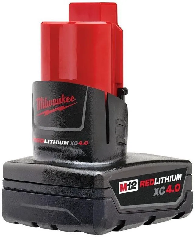 Alt view image 2 of 2 - Genuine 48-11-2440 New M12 12v Red Lithium XC 4.0 Ah Battery