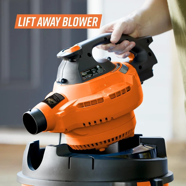 Alt view image 4 of 7 - VBV809 0901 8Gal 4.5 Peak HP Wet/Dry Vac w. Detachable Blower