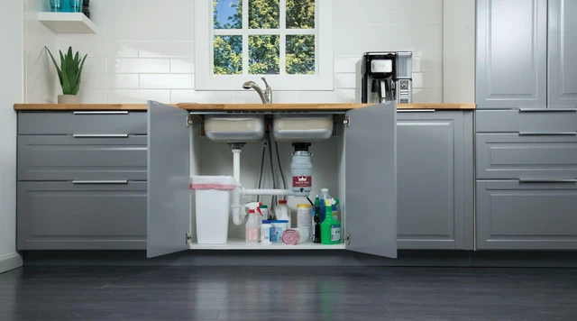 Alt view image 2 of 7 - Garbage Disposal for Kitchen Sink with Power Cord, L-1001