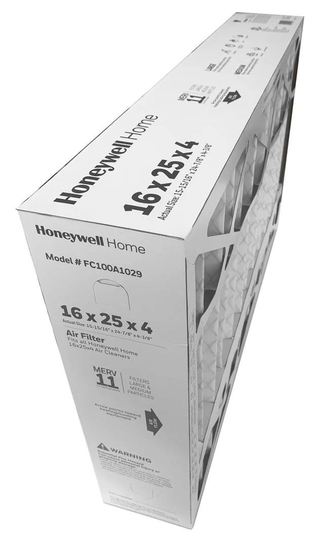 Alt view image 7 of 7 - FC100A1029 (2 Pack) - 16" x 25" x 4" Pleated Air Filter, MERV 11 Bundle with Same Day Supply Filter Change Reminder