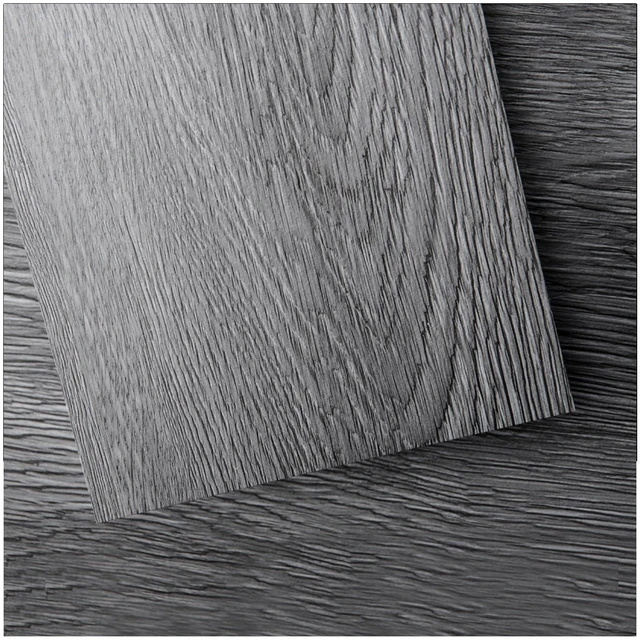 Main image of 36-Pack Wood Texture Peel and Stick Vinyl Flooring Tiles, Deep Gray 18 & 54 sq.ft Options, Rigid Surface Hard Core, Waterproof, Self-Adhesive, Impact Resistant, Fit Indoor Household Spaces