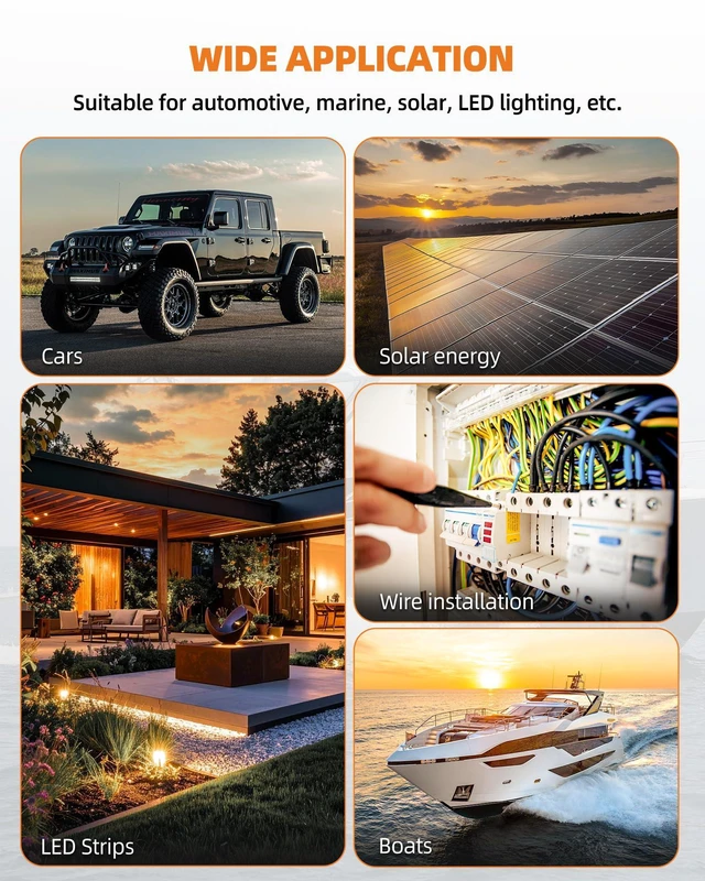 Alt view image 7 of 7 - 16 Gauge Wire, 16/3 Conductor Tinned Copper Electrical Wire, 100FT Flexible, Waterproof & Flame-Retardant Low-Voltage 16 AWG 3 Wire Cable with PVC Jacket for Automotive, RV, Marine, LED Strip