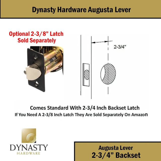 Alt view image 5 of 7 - Augusta Classroom Lever Lockset, ADA, Grade 2, Flat Black ADA Compliant Classroom Door Lever Lockset For School, Classroom Or Educational Facility, Grade 2 Heavy Duty Construction