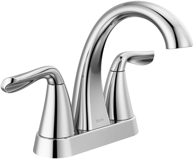 Main image of Arvo Centerset Bathroom Faucet, Chrome 2-Handle Bathroom Faucet, Bathroom Sink Faucet, Chrome 3-Hole Bathroom Faucet, Chrome 25840LF
